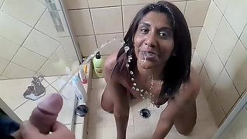 Toilet Interracial Amateur Homemade POV 