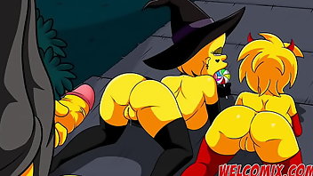 Cartoon Anime Orgy Halloween 