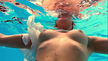 Underwater Pornstar Bikini Brunette Shower 